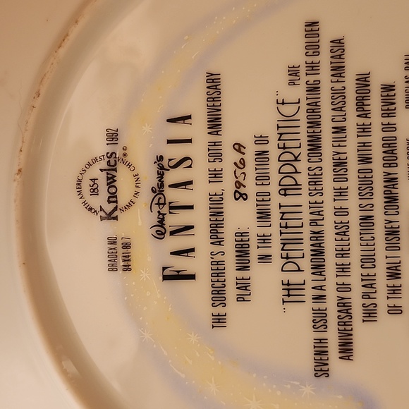 Walt Disney Collector Plates (set of 3) vintage - Picture 11 of 16